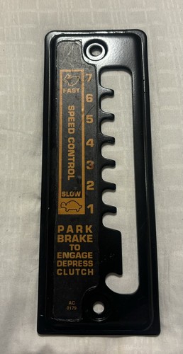 Oldtimer MTD Rasenmäher Teil 17469 7 Gang Gang Wahlplatte Schaltindex