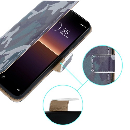 For Sony Xperia L4 Case, Magnetic Flip Leather Book Wallet Stand Phone Cover - Picture 5 of 18
