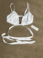 Glassons White Bralette Crop Top Strappy Top White Womens 8 US M