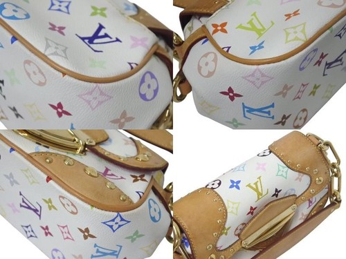 Louis Vuitton Takashi Murakami Y2K Rainbow Monogram Marilyn Shoulder Bag White - Picture 7 of 9