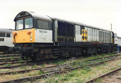Railway Photo 12x8 Class 58 58034 Worksop Open Day 5/9/93