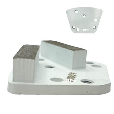 9 Pack Trapezoidal Diamond Grinding Disc for Soft Bond Hard Concrete Surface