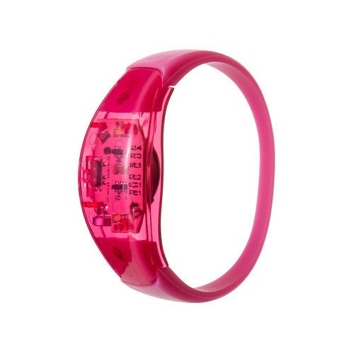 36 Pink Sound Activated LED Bracelets Light Up Flashing Voice Control Music Band - Picture 1 of 6
