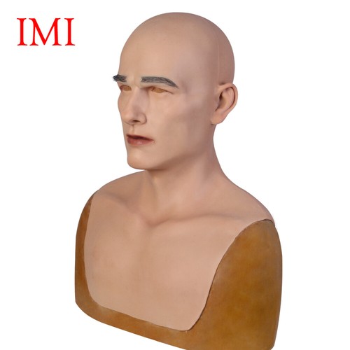 silicone européen jeune homme visage accessoires travesti déguisement Halloween- - Bild 7 von 10