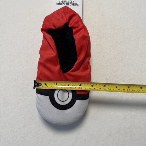 Pokemon Cozy Slipper Socks Shoe Size Small Adult MEN Poke Ball NEW - Picture 6 of 6