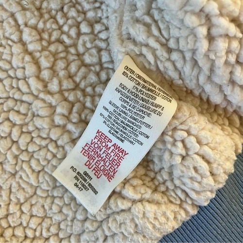 Mini Boden Woodland Animal Deer Shaggy Sherpa Zip Up Hoodie Sweatshirt 9-10 - Picture 6 of 7