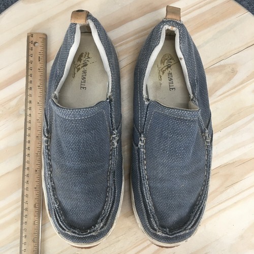 Margaritaville Shoes Mens 13 Barbados Sneaker Gray Canvas Slip On Casual MG7009L - Picture 11 of 19