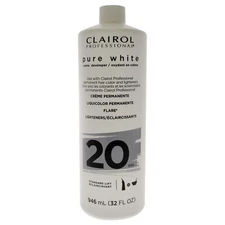 Pure White 20 Volume Creme Developer by Clairol for Unisex - 32 oz Cream