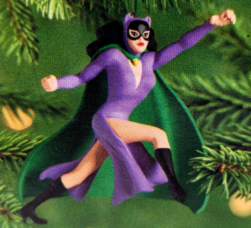 Hallmark Keepsake ornamento Catwoman Selina Kyle miniatura 2000 QXM6021 ritirato - Foto 6 di 7