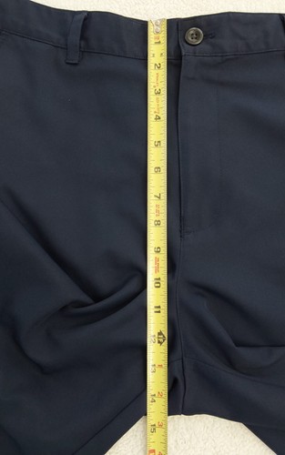 IZOD Golf Shorts Men's Size 38 Blue Flat Front Pockets Comfort Logo - Picture 7 of 10