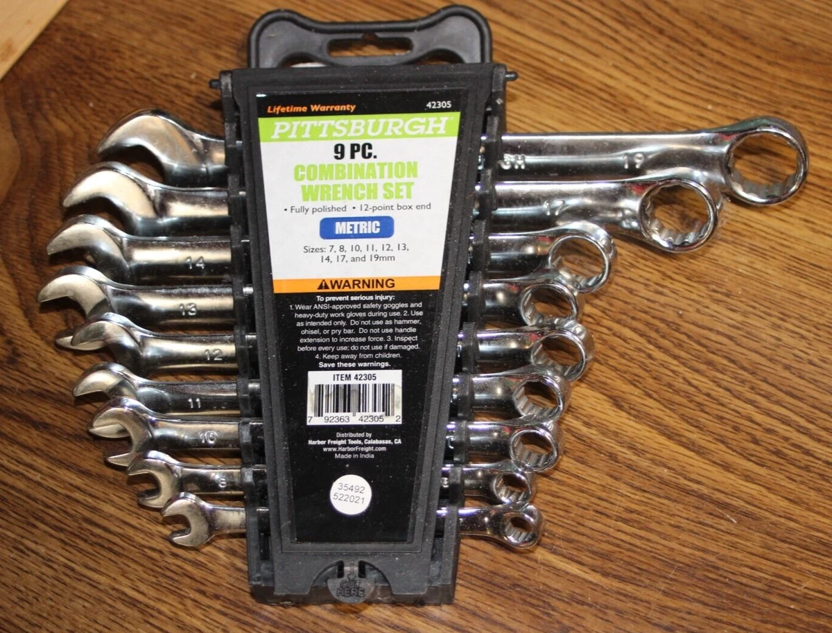 Pittsburgh metric wrench set deals