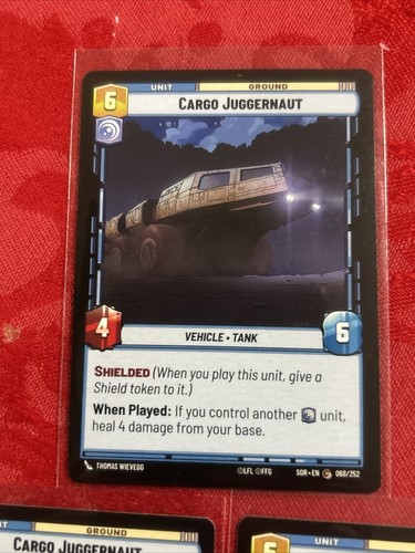 3x Star Wars Unlimited SOR - Cargo Juggernaut - #68\252 x3 - Picture 2 of 6