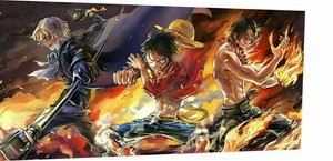 Leinwand One Piece Ruffy Ace Sabo Bilder Wandbilder Hochwertiger Kunstdruck Leinwand One Piece Ruffy Ace Sabo Bilder Wandbilder Hochwertiger Kunstdruck