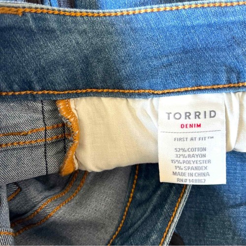 TORRID Jeansrock - schwarz seitliche Trackstreifen (Größe 14) - Bild 13 von 14