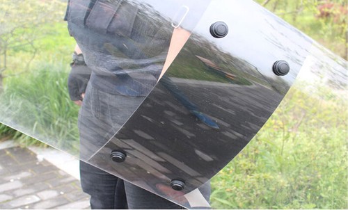 Klar Polycarbonat Schild robust Anti-Aufruhr Strafverfolgung Polizei Schild 5,07 Pfund - Bild 3 von 13