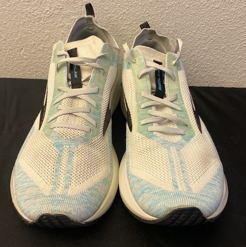 Brooks Bedlam 3 Men's Size 13 Medium White/Black/Aqua 1103431D-106 Running Shoes - Picture 3 of 10