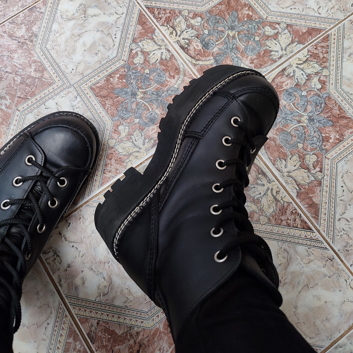 Destroy 90s Y2K Chunky Platform Boots US 11 EU 41 Lace Up