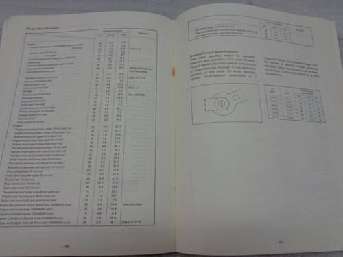 1981 YAMAHA XS400H XS400SH SUPPLEMENTARY SERVICE MANUAL ENGLISH/FRENCH - Picture 4 of 4