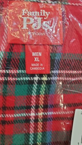Matching Family Pajamas Men's Brinkley Cotton Plaid Pajamas Set XL - Picture 3 of 4