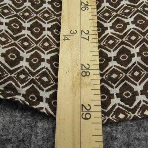 Roamans Tunic Womens 22W Brown Geometric Pattern 3/4 Roll Tab Sleeve Lightweight - Picture 6 of 9