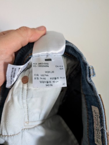 Herren Levi's 512 Premium "Big E" Blau Skinny Jeans W29 L30 - Bild 6 von 6