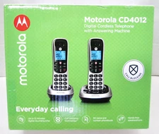 Motorola Digital Cordless Answering Phone System with  2 Handsets - CD4012