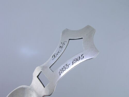 Sterling Silver Tea Caddy Spoon ARTS & CRAFTS handwrought by AD ~no mono - Picture 4 of 8