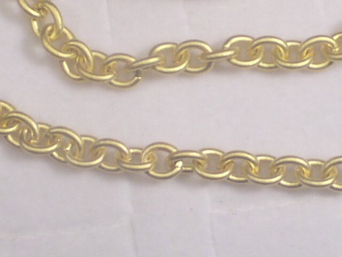 #..5..Pc;s..LOT.. NECKLACES VINTAGE DESIGNER SIGNED MATT GOLD FINISH 1028-14 - Picture 3 of 4