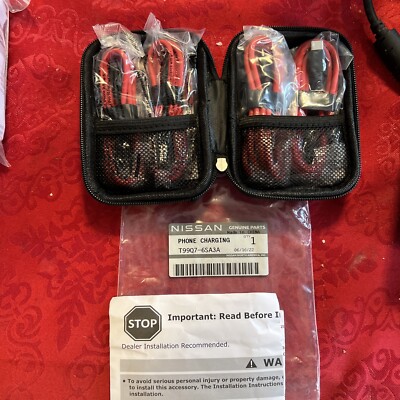 Genuine Nissan USB Charging Cable Set T99Q7-6SA3A NEW OEM LIGHTNING CABLE