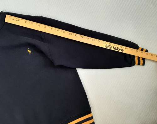 Sudadera Y2K Polo Ralph Lauren Niño Talla S 8/10 Poni Manga Larga Azul Oscuro - Imagen 6 de 12