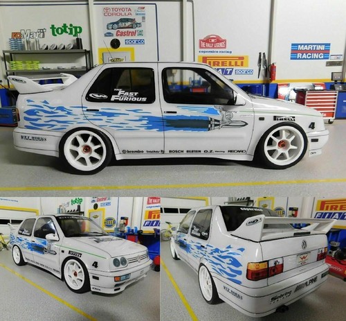 Carcasa de carrocería de coche de radiocontrol 1/10 VW Vento, Jetta 3. para Drift Tamiya, HPI - Imagen 3 de 7