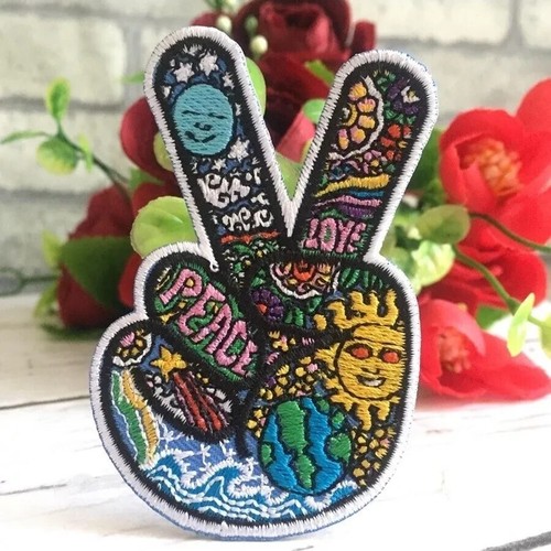 9 Pack Embroidered Sew On Iron On Patches Badge Fashion Clothes Fabric Emblems - Picture 4 of 19