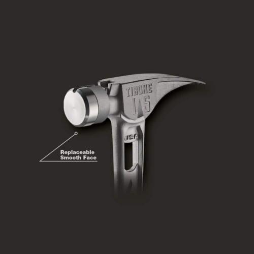 Stiletto TiBone 15 Oz. Titanhammer glatte Fläche gerade Klaue gebogener Griff - Bild 4 von 7