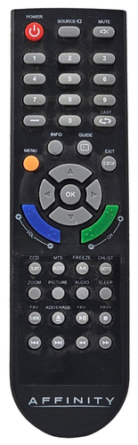 Remote Control for Affinity DVD TV LE3251 LE1950 LE2459D Used Working
