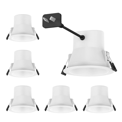 DL106F 10W Trio Colours Ø106*84mm Cutout:90 Dimmable LED Downlight 4/6/8pcs pack - Picture 2 of 12