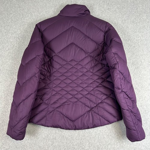 Eddie Bauer Jacket Women’s Small Purple Quilted Goose Down Puffer Winter Coat - Picture 14 of 14