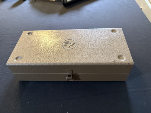 Vintage 1970's Electro Voice metal microphone case metal box VERY GOOD CONDITION - 第 2/4 張圖片