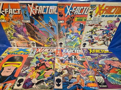 8  X-FACTOR (1986 MARVEL COMICS) #'s 2 3 4 5 7 8 9 10; MARVEL 25TH ANNIVERSARY