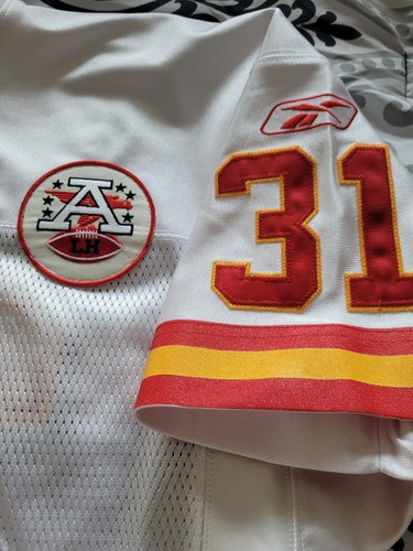 Authentic Priest Holmes Kansas City Chiefs El Salvador White Reebok Jersey 50 - Picture 5 of 17