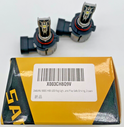 Zaburu 9005 HB3 LED Headlight 6500K Bulbs Conversion Kit High Beam Bright White - Foto 2 di 3