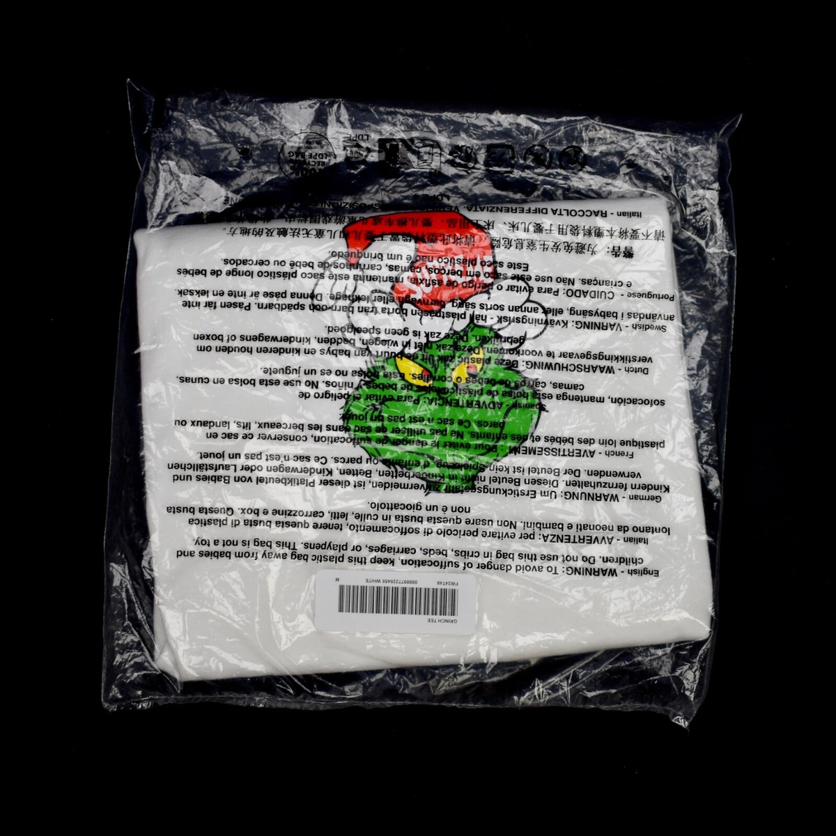 NWT Supreme Grinch Tee SEALED White T-Shirt Christmas FW24