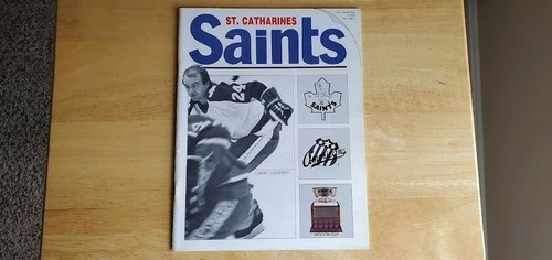 St Catherines Saints Rochester Americans Programm 12 9 1984 Garry Lariviere - Bild 1 von 4