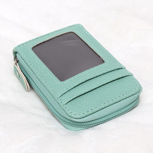 PU Zipper Vertical Clutches Case For Credit Bank Cards Multiple Colors Available - Picture 16 of 36