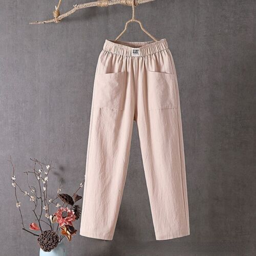 Pants Women's Casual High-Rise Joggers Leg New Day Cargo Trousers Stretch Loose - Picture 11 of 13