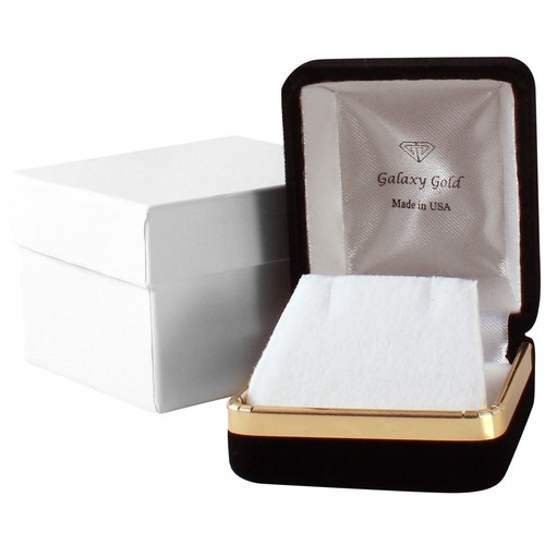 Pendientes de esmeralda de hoja perenne de oro macizo de 14K de 4,5 quilates - Imagen 4 de 5