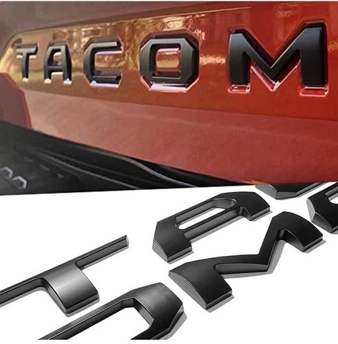 Tacoma Tailgate Decal Gloss Red 3D Tailgate Insert Letters For 2016-2021 Toyota Tacoma - Custom Badge Upgrade Toyota Tacoma Tailgate Emblem - Foto 12