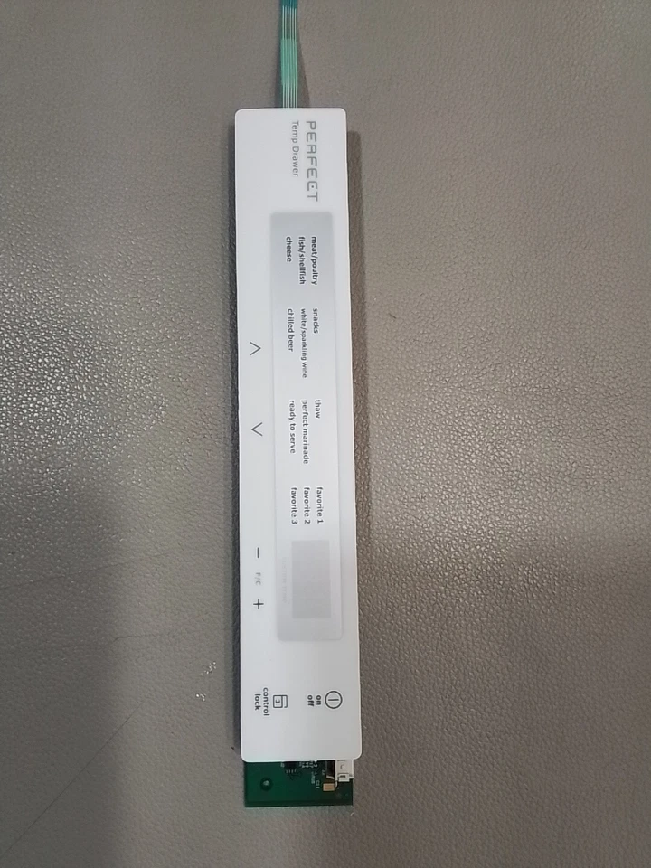 Tablero de control de cajón Electrolux nevera delicatessen N.º de parte: 241958401 Foto 3 de 4