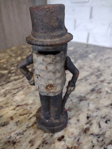 MR PEANUTS Cast iron PLANTERS NUTS Peanut Butter Peanut Antique Kitchen Decor - Picture 5 of 8