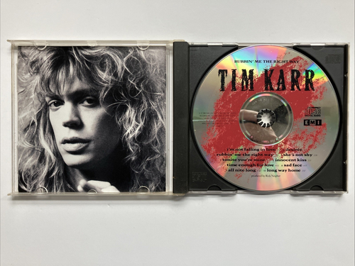 Tim Karr - Rubbin' Me the Right Way (CD - 1989) EMI - Very Good Condition - Picture 2 of 2