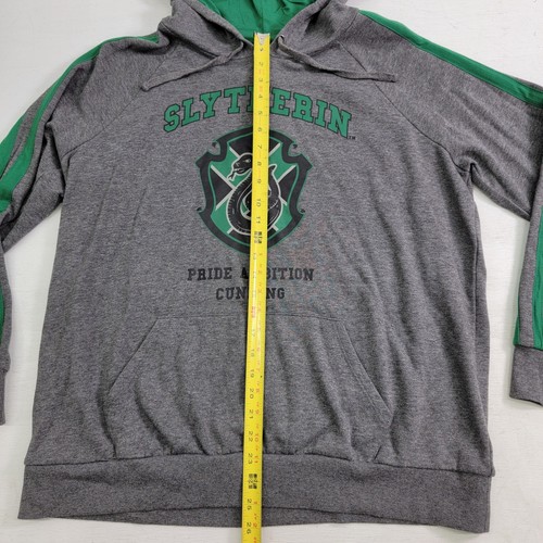 Harry Potter Slytherin Team Crest Hoodie Pullover Schlange Logo grau grün Herren Gr. L - Bild 8 von 8